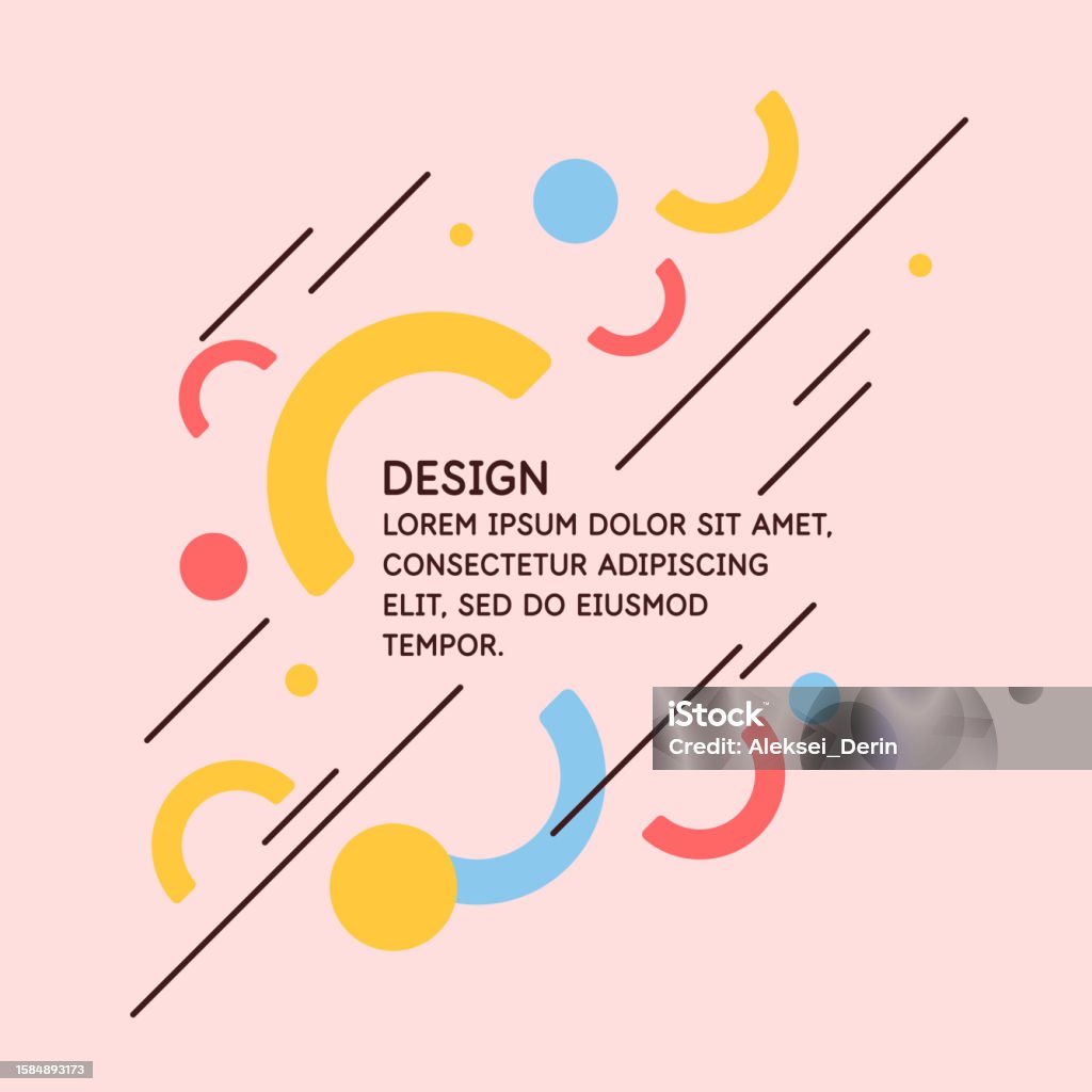 Abstract Background With Simple Elements An Image With A Composition Of ...