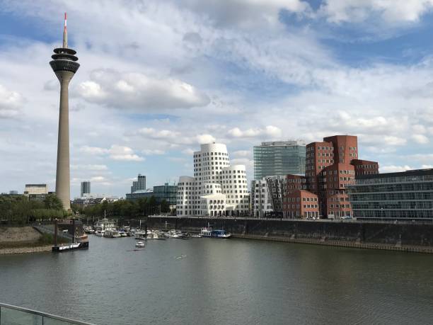 istock Dusseldorf cityscape on the Rhine 1584935126