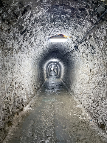 Underground tunnel in Romania