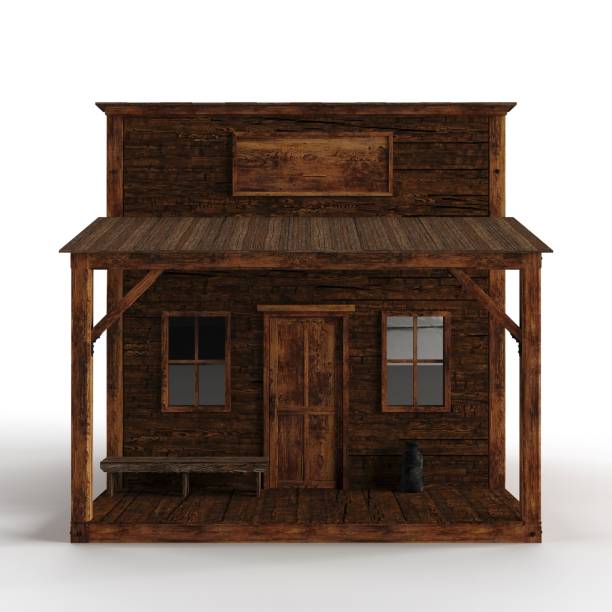 istock 3D rendering of a miniature shop model isolated on a white background 1584944940