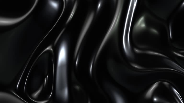 Swirling black glossy texture