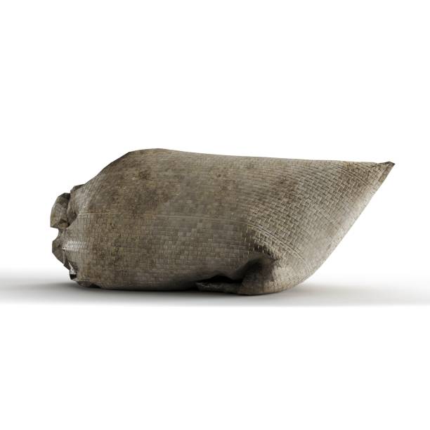 istock 3D rendering of a stuffed dirty sack isolated on a white background 1584974204