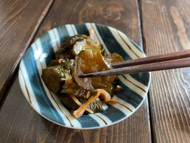 istock Pickled cucumber with soy sauce 1584985459