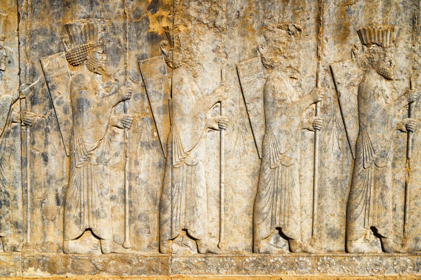 istock Amazing bas-relief at ancient necropolis Naqsh-e Rustam in Iran 1584992341
