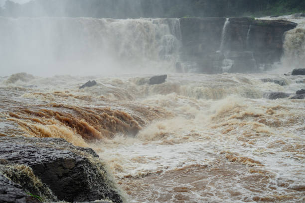 istock Waterfall in the forest in bolaven plateau Laos 1585018405