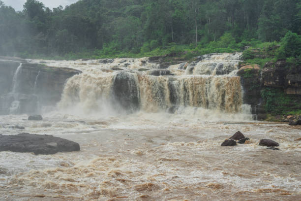 istock Waterfall in the forest in bolaven plateau Laos 1585018412