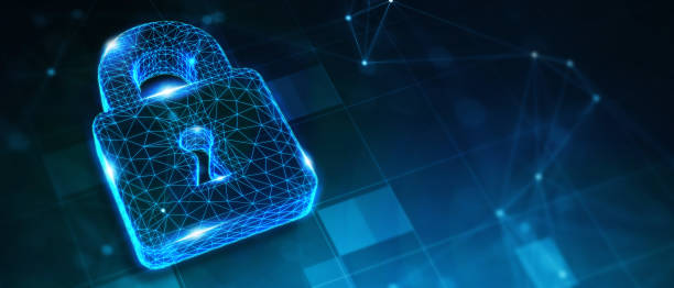 istock Cyber security data protection business technology privacy concept. 3d illustration 1585027606