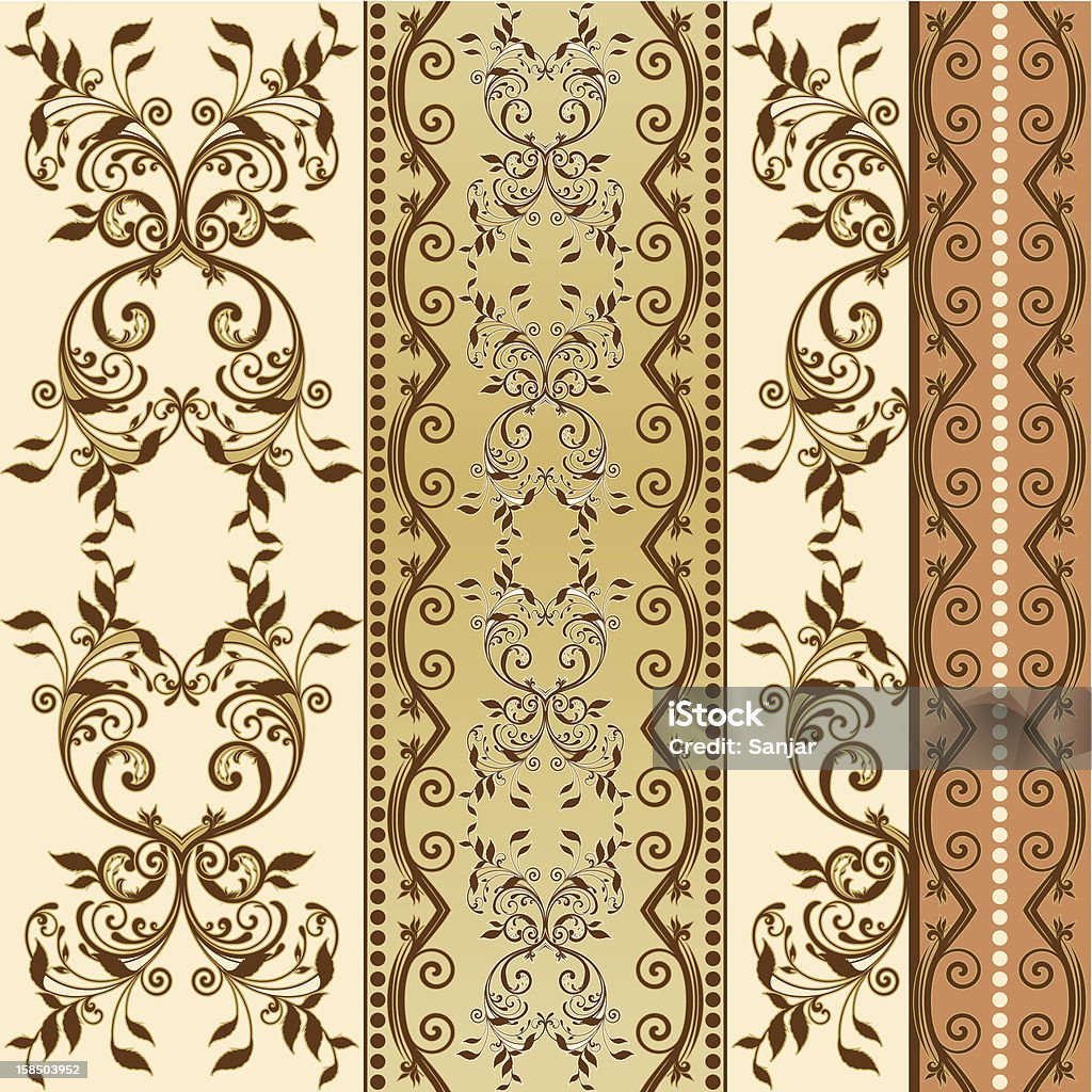 Sfondo decorativo floreale - arte vettoriale royalty-free di Arredamento