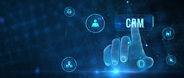 istock Business, Technology, Internet and network concept. CRM Customer Relationship Management.    3d illustration 1585041220