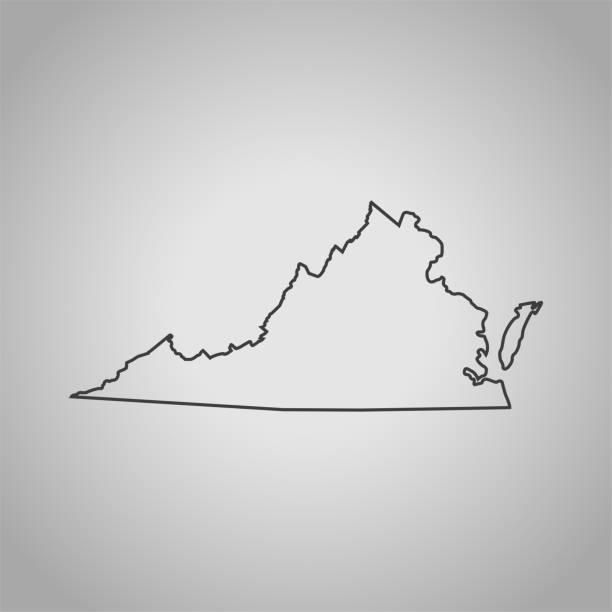 Virginia Map Solid 600+ Political Map Of Virginia Stock Photos, Pictures & Royalty-Free ...