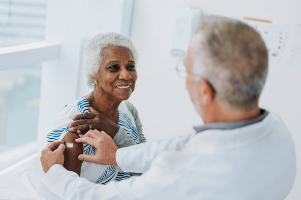 istock Bandage after applying vaccine 1585065570