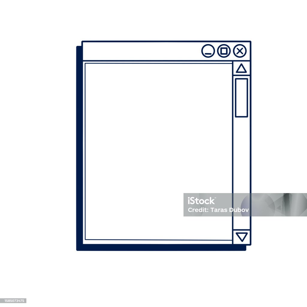 Retro Interface Vector Retro Computer Interface Stock Illustration - Download Image Now - Bar ...