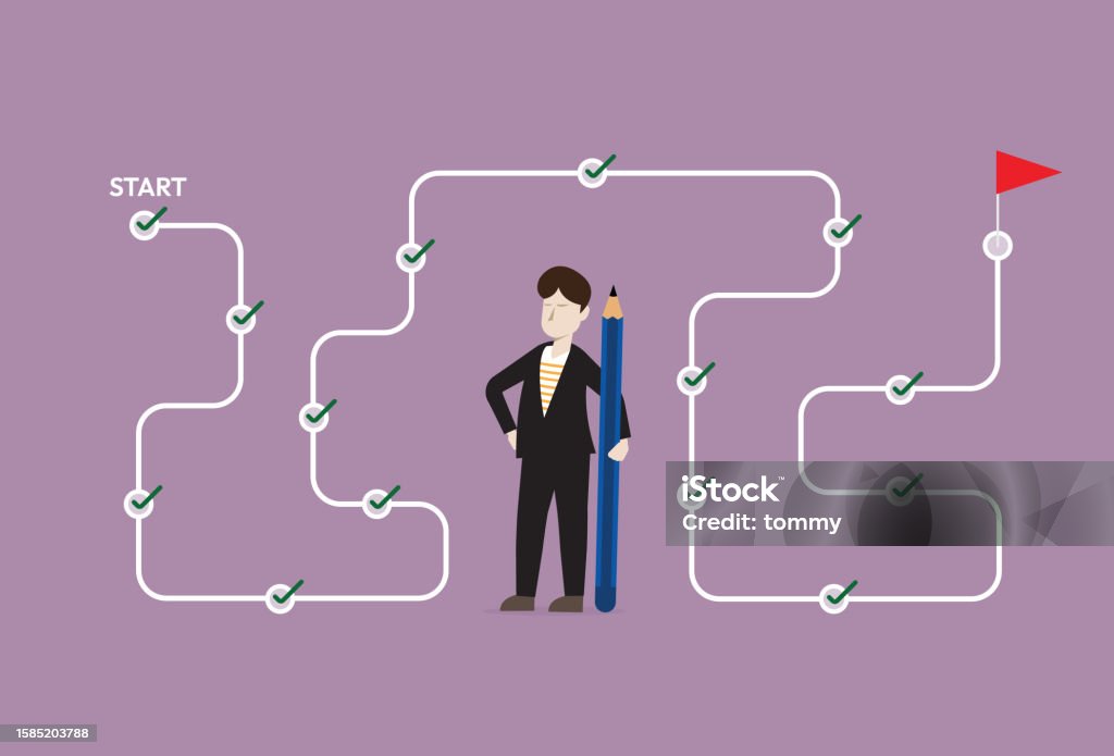 Navigating Process Navigating Workflow And Progress The Path To Achieving Milestones ...