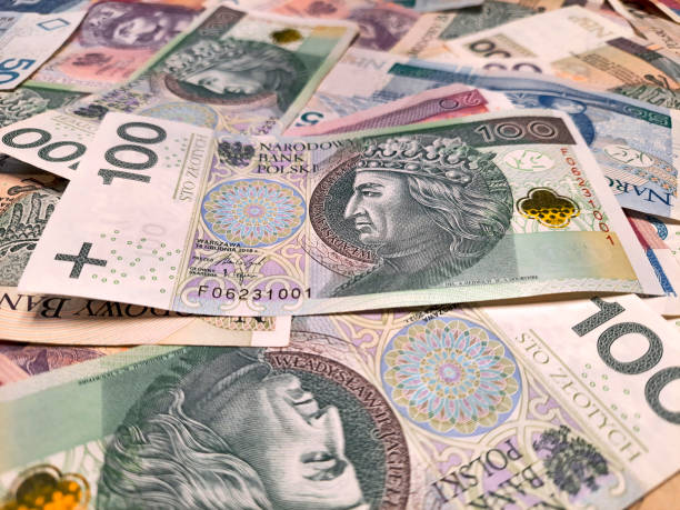 istock 100 zloty banknotes. Polish money. Close-up. Selective focus. 1585218445