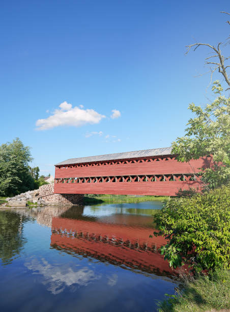Historic Sachs covered bridge in Gettysburg , PA