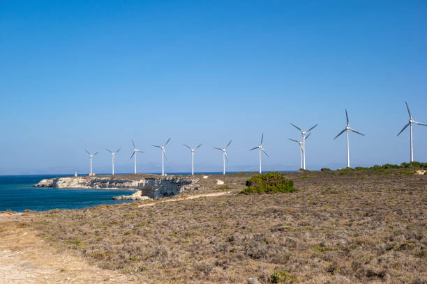 istock Wind Turbine and lighthouse. Bozcaada 1585301400