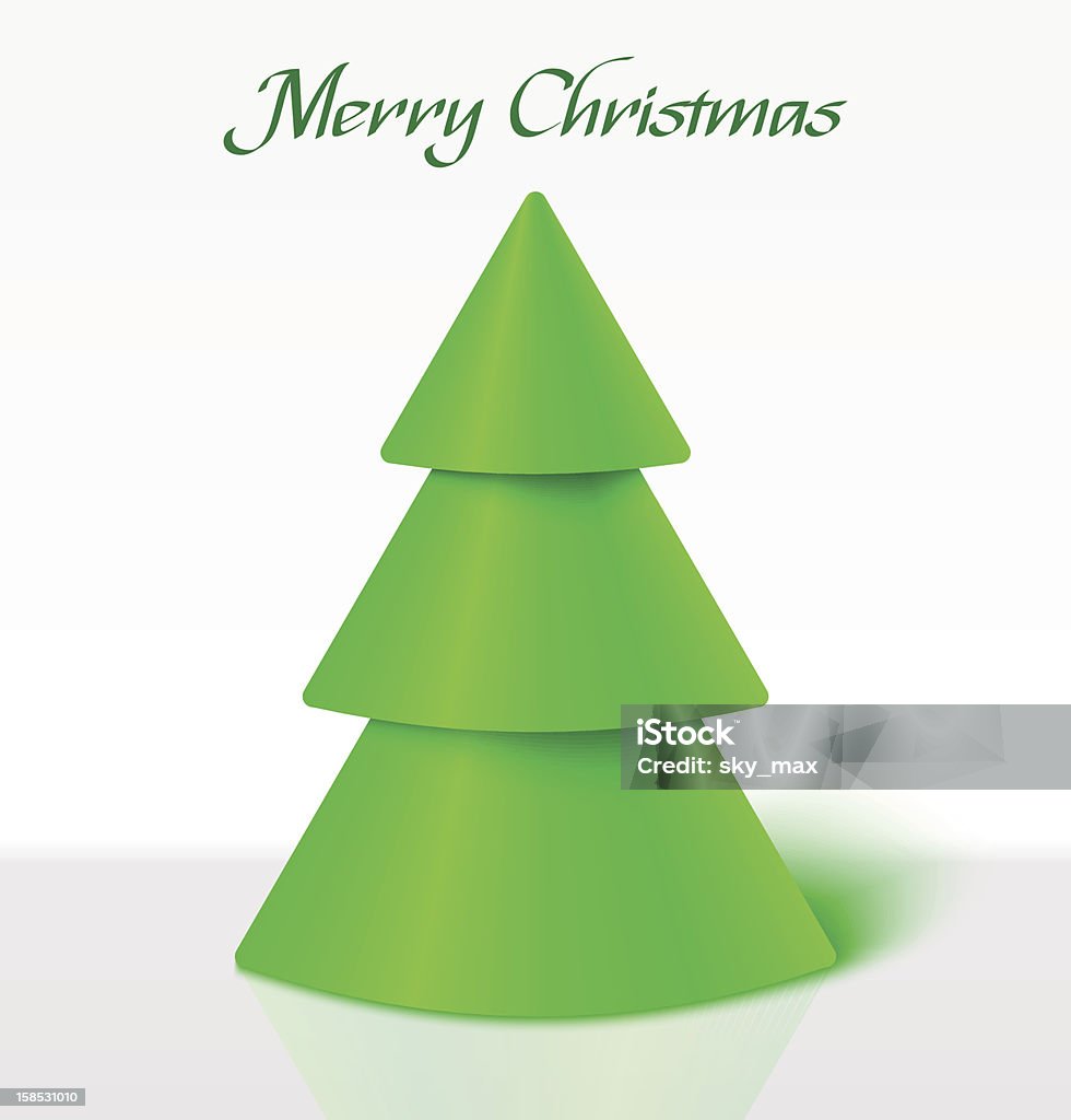 Zielony Boże Narodzenie Drzewo - Grafika wektorowa royalty-free (Abstrakcja)