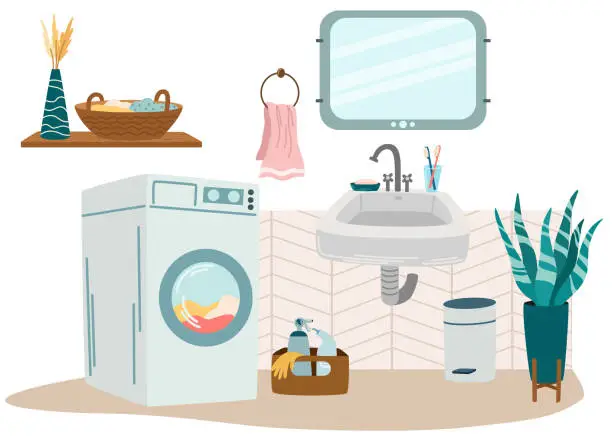 Vector illustration of 0792_bathroom