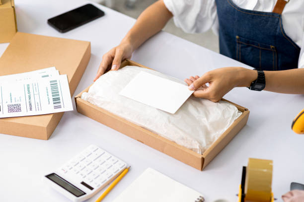 istock Online business, selling products online, parcel delivery, e-commerce. 1585313659