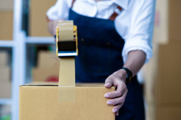 istock Online business, selling products online, parcel delivery, e-commerce. 1585313687