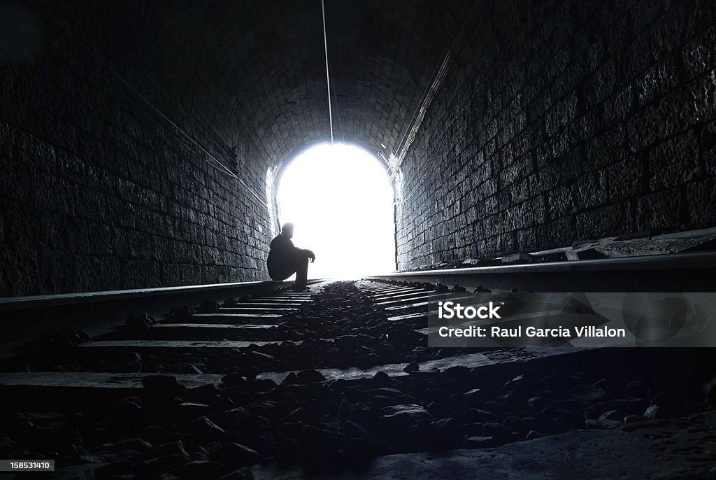터널 실루엣 - 로열티 프리 경외감 스톡 사진