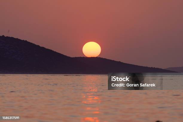 Sunset On The Adriatic Sea Near Zlarin Island Croatia Stock Photo - Download Image Now