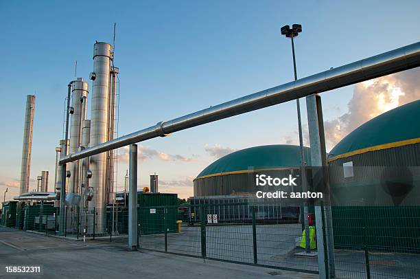 생물 가스 공장 생물 가스에 대한 스톡 사진 및 기타 이미지 - 생물 가스, 공장-산업 건물, 연료 및 전력 생산