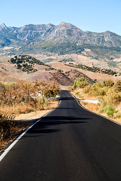 istock asphalt road to Andalusian mountains 158534490