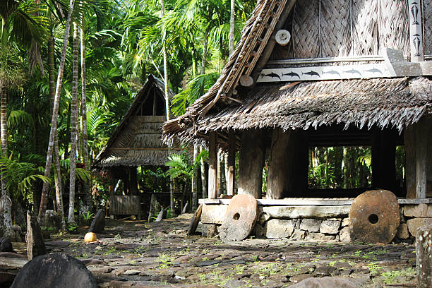 istock Men's Houses - Yap, Micronesia 158536628