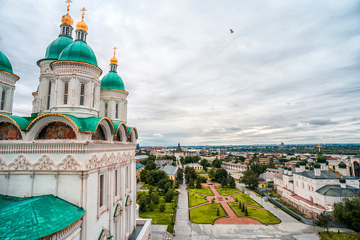 panoramic view of the Astrakhan Kremlin from the bell tower