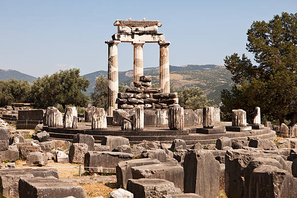 istock The Temple Of Athena At Delphi 158537152