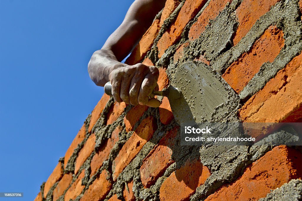 Lavori di costruzione - Foto stock royalty-free di Cemento