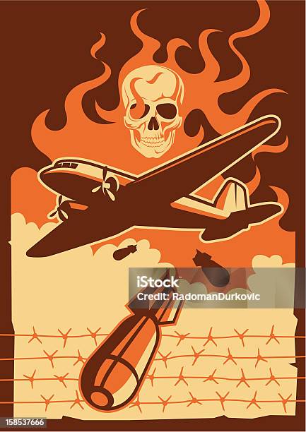 Военных Самолетов — стоковая векторная графика и другие изображения на тему Бомба - Бомба, Бомбардировка, Военное дело