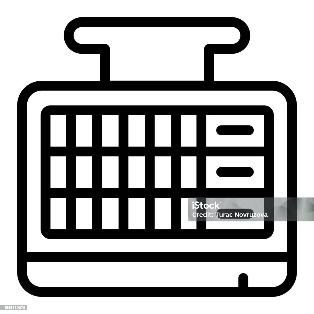 Bowling Score Screen Line Icon Bowling Concept Sport Tournament Panel