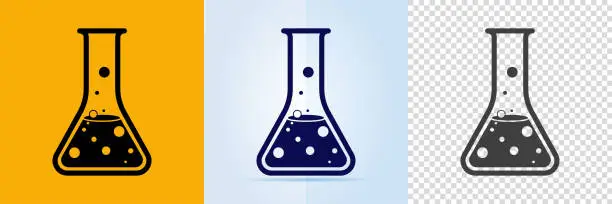 Vector illustration of Laboratory beaker icon.