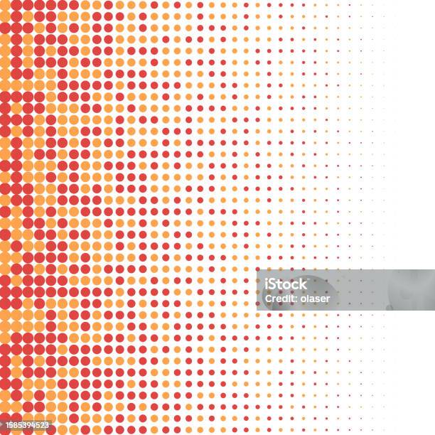 Orange Random Shape Orange Red Circles With Horizontal Size Gradient Random Pattern Stock ...