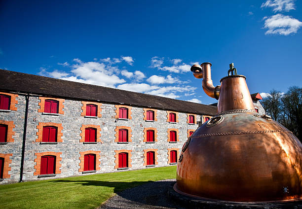 whiskey destylarnia stary miedź washback w irlandii - distillery still zdjęcia i obrazy z banku zdjęć
