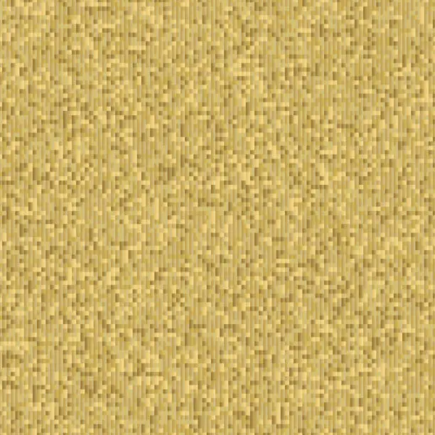 Vector illustration of Golden surface made of tiny squares