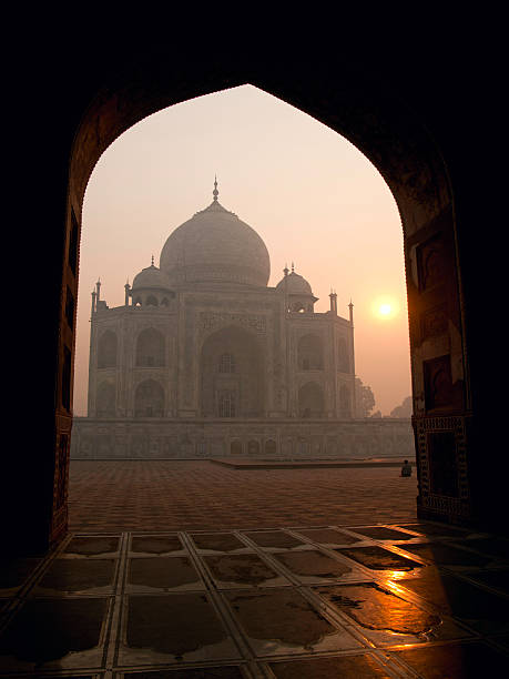 The beautiful Taj Mahal Agra - India stock photo