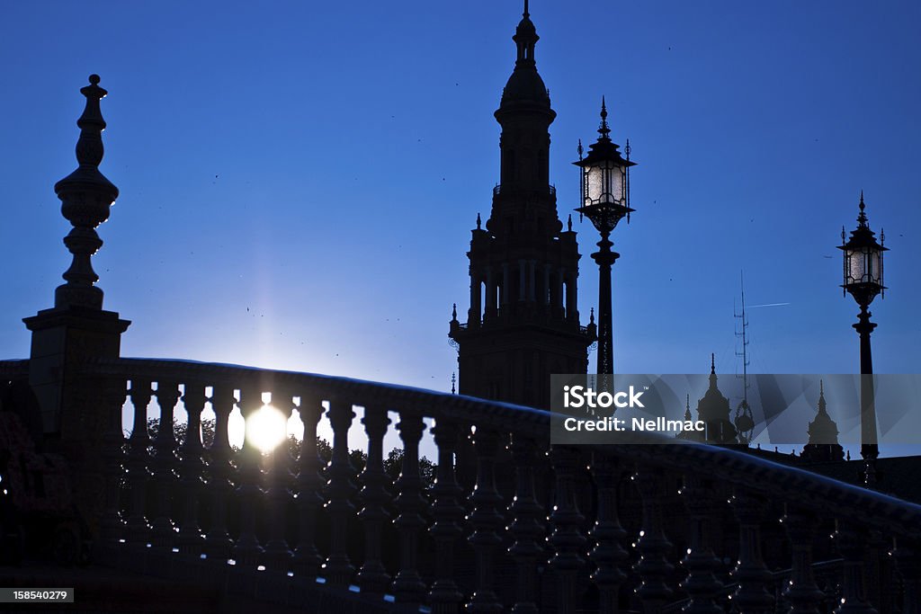 Ponte na Plaza de Espana, Sevilha - Foto de stock de Andaluzia royalty-free