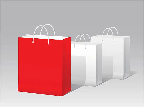 Vector illustration of Promotional paper bag