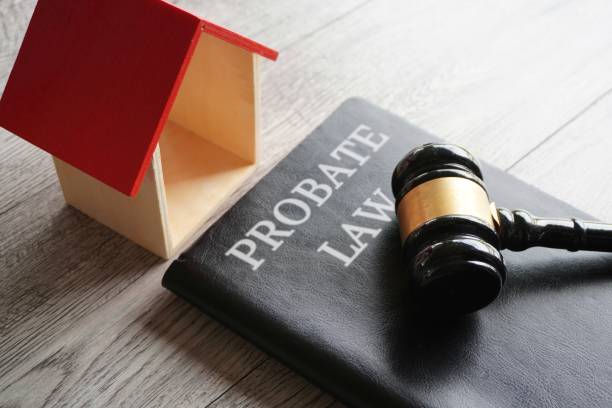 istock Toy house, gavel and text PROBATE LAW. 1585448329