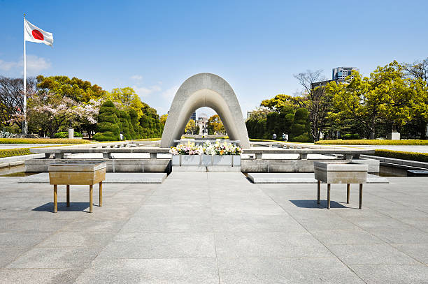 Friedensdenkmal in Hiroshima, Japan – Foto