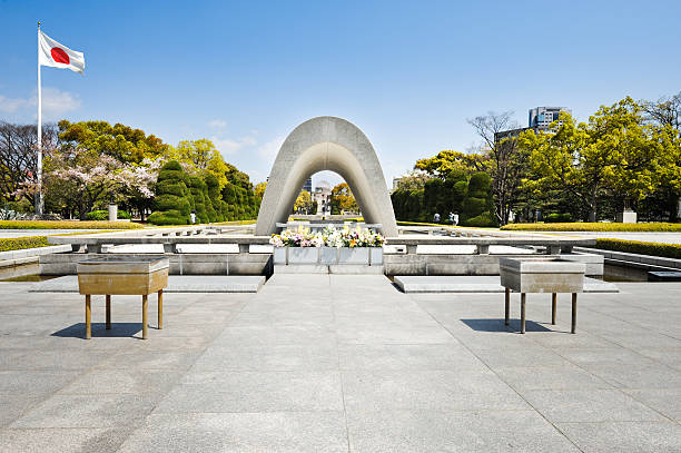 Memorial da Paz de Hiroshima, Japão - fotografia de stock