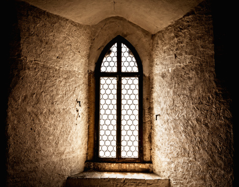 Ancient Window in an old german castle.