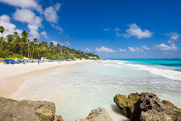 Barbados, Crane Beach stock photo