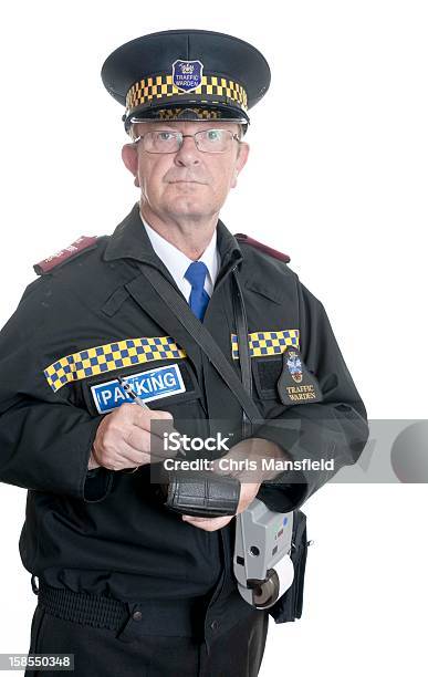 English Traffic Warden Stock Photo - Download Image Now - Traffic Warden, England, Males