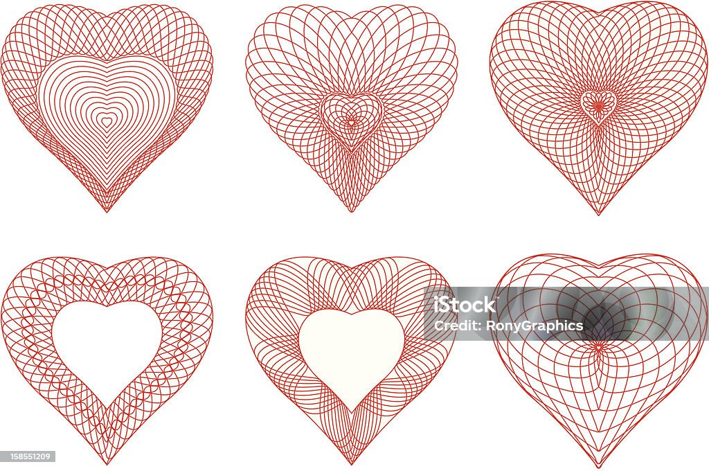 Valentine rozety - Grafika wektorowa royalty-free (Bez ludzi)