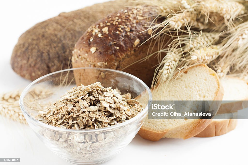 La composizione di grano e cereali prodotti - Foto stock royalty-free di Alimentazione sana