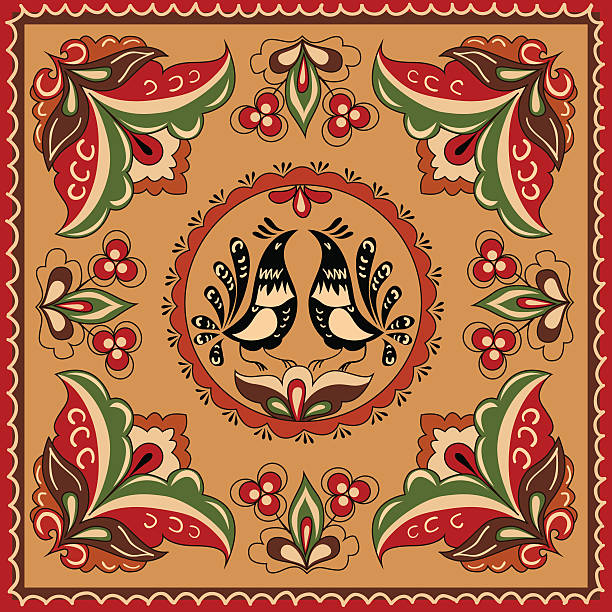 Russische traditionelle ornament – Vektorgrafik